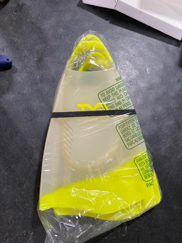 Photo 1 of TYR Hydroblade Swim Training Fins, Yellow, Medium