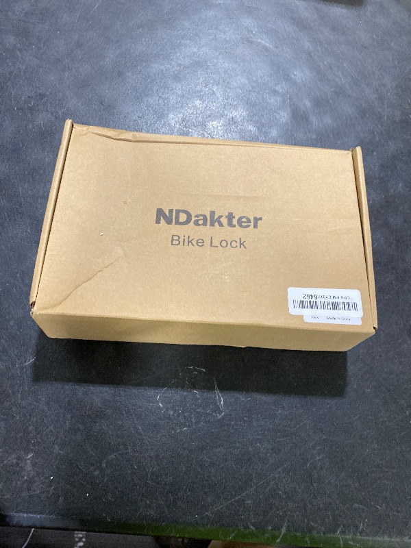 Photo 1 of NDakter Bike Locks Heavy Duty Anti Theft?18mm Bicycle Combo U Lock with 5FT Cable, 4-Digit Resettable Combination Electric Scooter Lock with 2Keys and Bracket for Tricycle, Moped, Motorcycle(Gray)