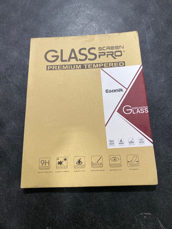 Photo 1 of Esanik 2 Pack Like Paper Glass Screen Protector for Samsung Galaxy Tab S10 Lite/S10 FE/ S9 / S9 FE (11 inch) 9H Tempered Glass Film with Alignment Frame, Writing Like on Paper, Anti Glare
