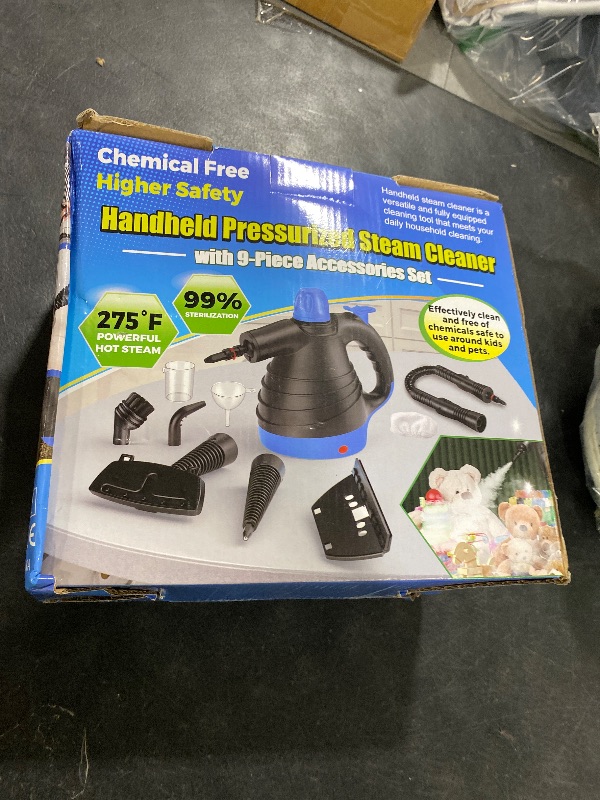 Photo 1 of 2025 New Fast Heating Multi-Purpose Portable Deep Steam Cleaner, Hand Steamer for All Surfaces With 9pcs Accessories, 100% Chemical-Free Steamer for Cleaning Home