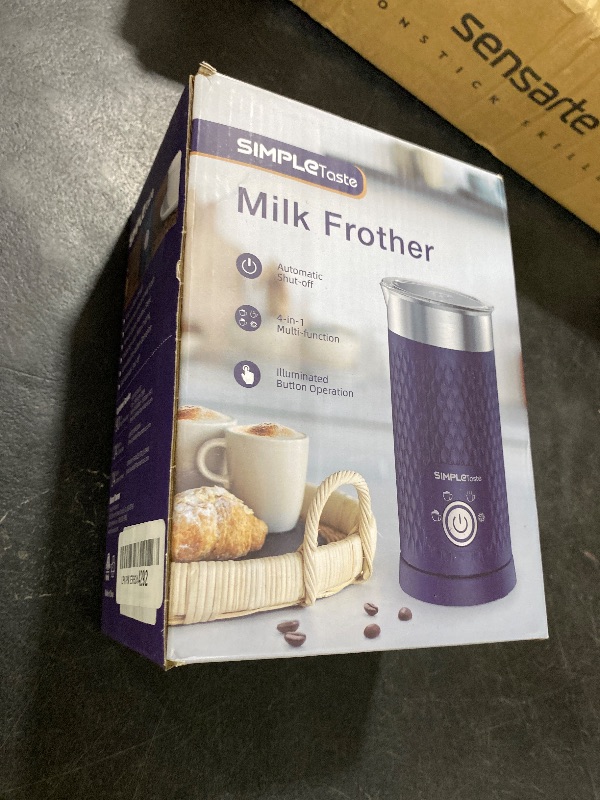 Photo 1 of SIMPLETASTE Milk Frother, 4-in-1 Electric Milk Steamer, Automatic Warm and Cold Foam Maker and Milk Warmer for Latte, Cappuccinos, Macchiato