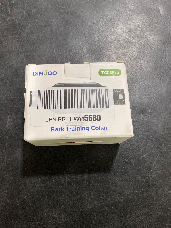 Photo 1 of DINJOO Dog Bark Collar for Large/Medium/Small Dogs | Rechargeable Smart AI Anti-Barking Training Collar with 8 Adjustable Sensitivity, Beep & Vibration Modes | Solves Excessive Barking - Dark Black