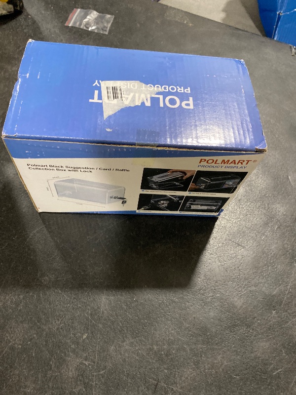 Photo 1 of Polmart Donation Suggestion Box with Lock, Black Ballot Box?Suggestion Box for Fundraising, Donation, Tip Jars, Raffle Box, School Voting