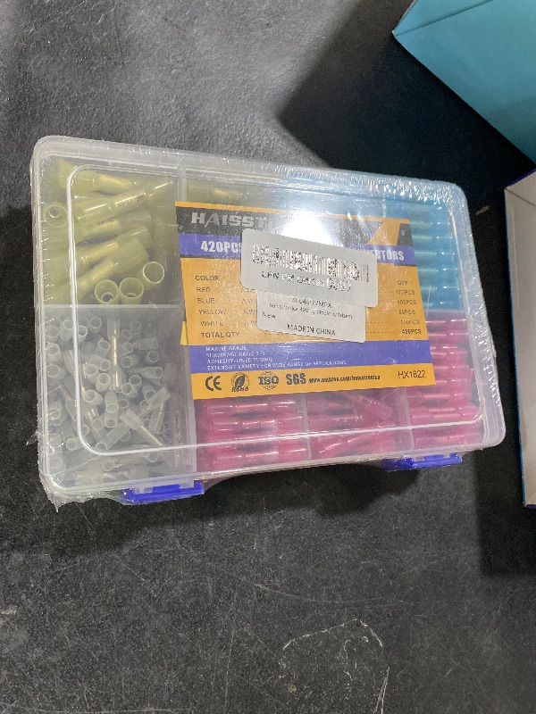 Photo 1 of haisstronica 420PCS Heat Shrink Butt Connectors,Waterproof Insulated Electrical Butt Connectors,Wire Connectors Ideal for Marine,Cable,Wiring (4colors/4sizes)