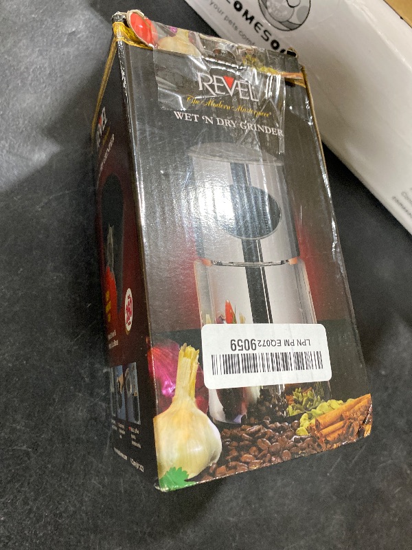 Photo 1 of Revel Chrome Wet and Dry Coffee Spice Grinder, 220 Volts (Not for USA-European Cord), 4.5 x 4.5 x 8.5 inch