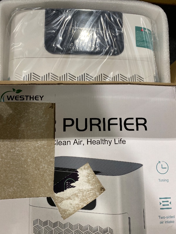 Photo 1 of Air Purifiers for Home Large Room Up to 2500 ft², WESTHEY HEPA Filter Purifier for Smoke, Air Cleaner for Wildfire Smoke Ash Pollen Pets Hair Odor, 2 PCS Filters for Bedroom, Applicable to California
