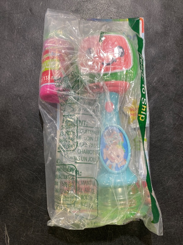 Photo 1 of Little Kids Cocomelon Light and Sound Musical Bubble Wand, Includes Bubble Solution
