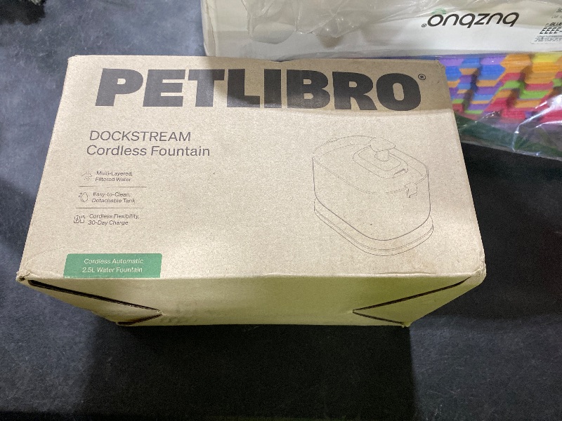 Photo 1 of PETLIBRO Cordless Cat Water Fountain, Rechargeable Battery Operated Wireless Pet Water Fountain, 2.5L/84oz Cat Water Dispenser for Drinking with Quiet Pump Stainless Steel Tray Easy Clean BPA Free