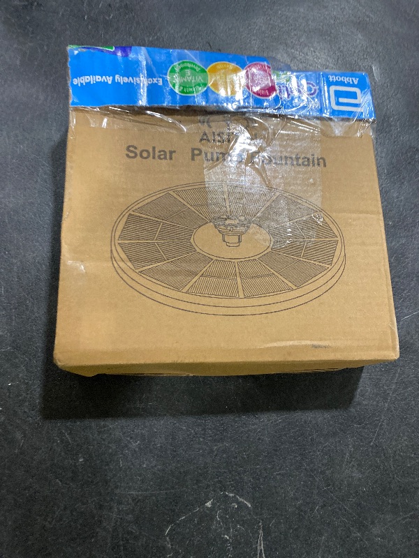 Photo 1 of AISITIN 3.5W Solar Fountain Pump for Water Feature Outdoor DIY Solar Bird Bath Fountain with Multiple Nozzles, Solar Powered Water Fountain for Garden, Ponds, Fish Tank and Aquarium