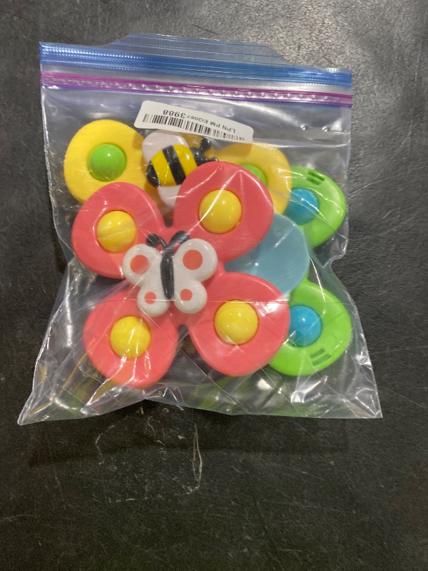 Photo 1 of 3PCS Suction Cup Spinner Toys for 1 2 Year Old Boys Spinning Toys Baby Toys 12-18 Months Sensory Toys for Toddlers 1-3 Easter Basket Stuffers Gifts for 1 Year Old Girls