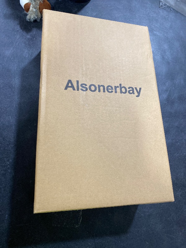 Photo 1 of Alsonerbay Wooden Tea Box Tea Bag Holder Kitchen Storage Chest Box for Spice Pouches and Sugar Packets with 8 Compartments and Glass Window Weathered Black