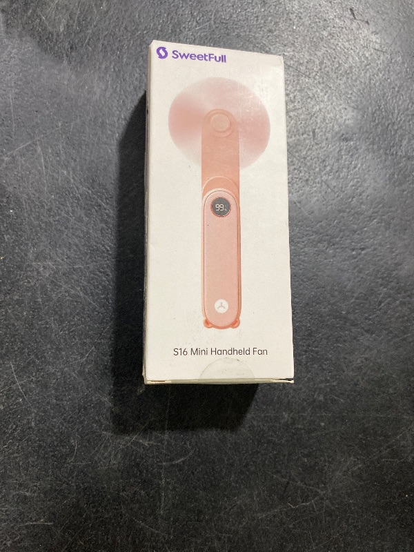 Photo 1 of SWEETFULL Portable Handheld Mini Fan with LED Display, 3-in-1 Personal Foldable USB Rechargeable Hand Held Fan & Flashlight for Travel, Lash Eyelash, Cute Small Pocket for Women, Girls