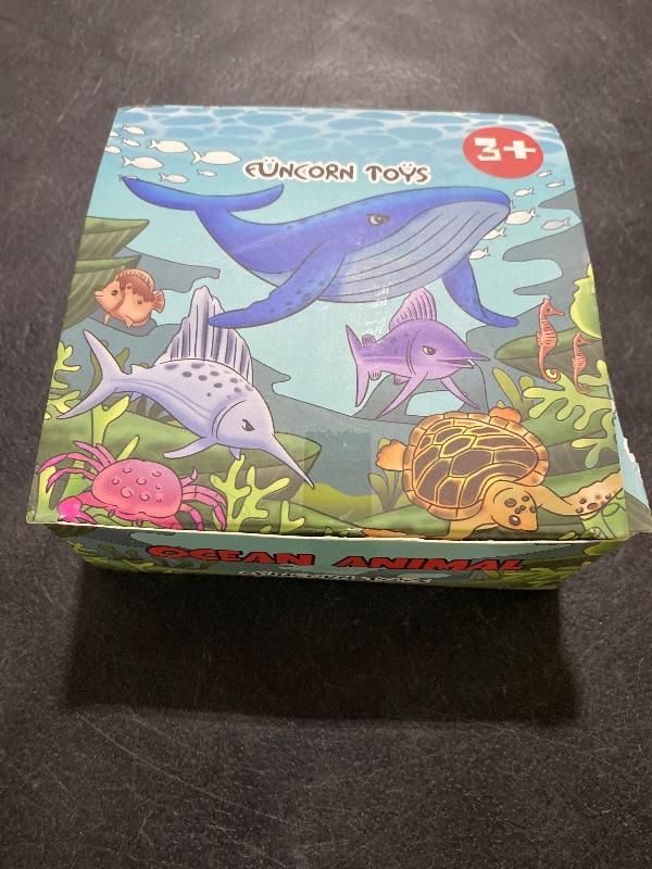 Photo 1 of Funcorn Toys Ocean Sea Animal, 52 Pack Assorted Mini Vinyl Plastic Animal Toy Set, Realistic Under The Sea Life Figure Bath Toy for Child Educational Party Cake Cupcake Topper,Valentines Day Gift