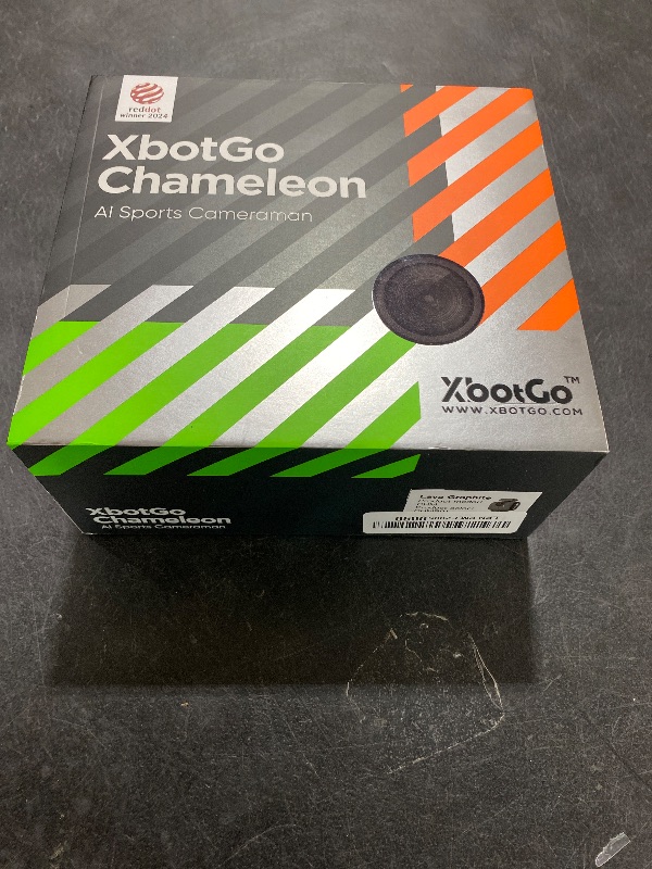 Photo 1 of XbotGo Chameleon AI Auto Sports Action Camera - 4K 60FPS Soccer Camera and Basketball Tracking Camera for Team Sports, Live Streaming, No Subscription, Works with iOS & Android (Lava Graphite)
