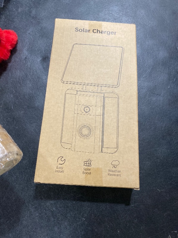 Photo 1 of QIBOX Solar Charger Compatible with Ring Video Doorbell (2020 Release), Micro USB Port Only, Not for USB-C or 2-Prong Ports, 2.9W Waterproof Solar Panel for Continuous Power