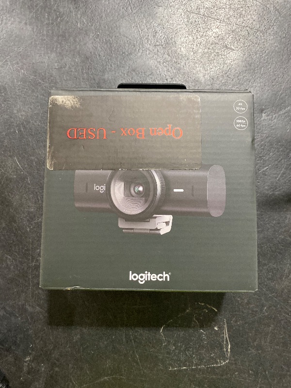 Photo 1 of Logitech - MX Brio Ultra HD 4K Video Conference, Gaming and Streaming Webcam - Black

