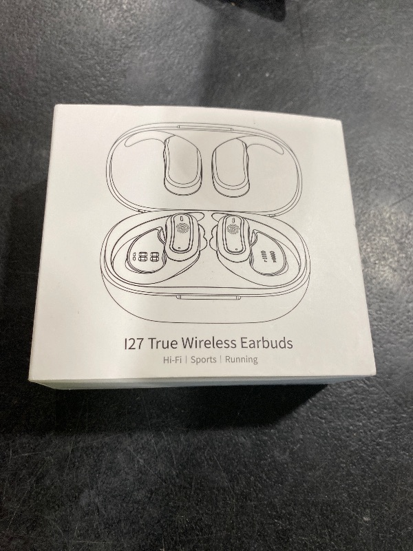 Photo 1 of Wireless Earbuds, Bluetooth 5.3 Headphones, True Wireless Stereo Earphones with IPX6 Waterproof, Noise Cancelling Mic, Fast Charging and Comfort Fit Ear Buds for Sports, Workouts - Black