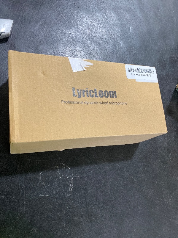 Photo 1 of LyricLoom Professional Wired Microphone for Singing, Metal Handheld Vocal Dynamic Microphone, Mic with 16.4ft Cable and Switch, Corded Microphone for Karaoke, Speaker, Amplifier and Singer, Silver