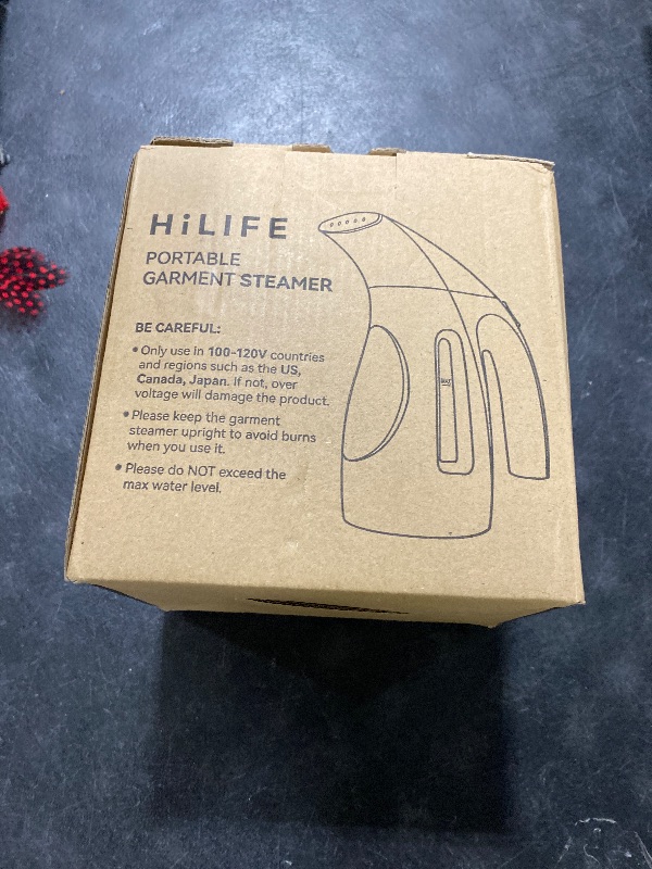 Photo 1 of HiLIFE Steamer for Clothes, Portable Handheld Design, 240ml Big Capacity, 700W, Strong Penetrating Steam, Removes Wrinkle, for Home, Office(ONLY FOR 120V)