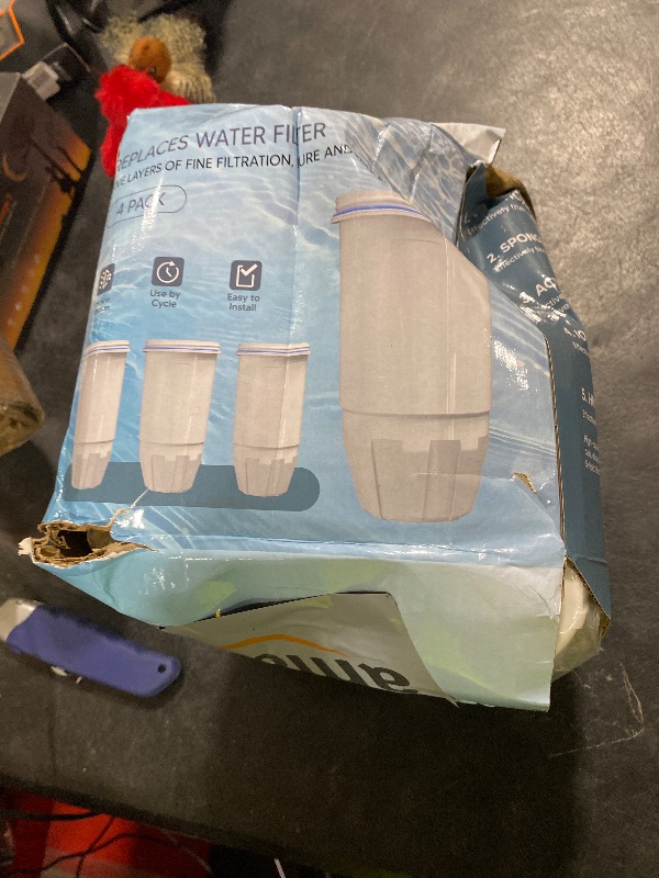 Photo 1 of Zero Replacement Water Filter Resin Filtration System 0 TDS 0 Leak,Compatible with Zero Water Pitcher and Dispenser, Reduce Lead/Chromium/PFOA/PFOS (Pack of 4 by TOMOON)