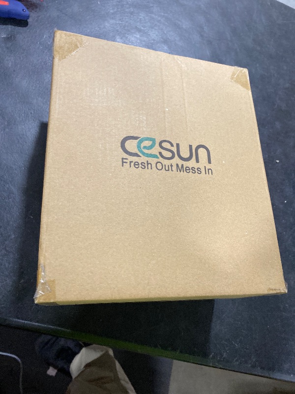 Photo 1 of Cesun Small Bathroom Trash Can 2.1 Gallon Wastebasket, Modern Metal Garbage Can Office Waste Basket, Silver Stainless Steel Trash Bin for Bedroom, Home Office, Toilet, rv, Near Desk, Under Sink.