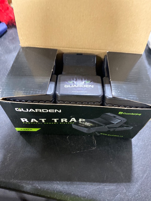 Photo 1 of Rat Trap Six Pack - Indoor and Outdoor Traps for Mice, Voles, Rats, Chipmunks - Easy to Set, Powerful Snap, Quick Kill - by Guarden