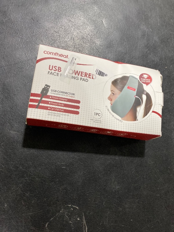 Photo 1 of comfheat Face Heating Pad for TMJ Pain Relief, USB Heated Wrap for Jaw, Wisdom Teeth Recovery, 3 Adjustable Heat Settings, Reducing Symptoms of Jaw Clicking, Relaxing Face Muscles (Non-Rechargeable)