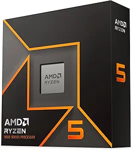 Photo 1 of AMD - Ryzen 5 9600X 6-Core - 12-Thread 3.9 GHz (5.4 GHz Max Boost) Socket AM5 Unlocked Desktop Processor - Silver
