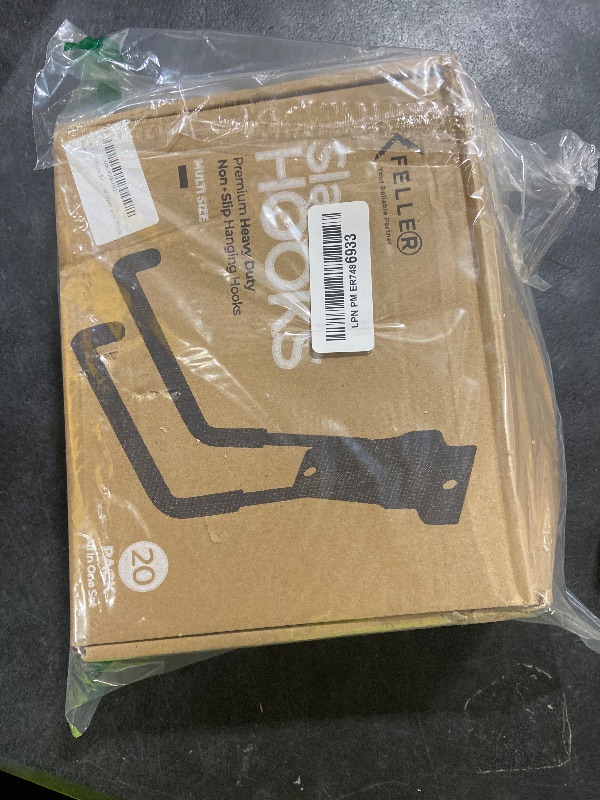 Photo 1 of FELLER Slatwall Hooks and Slatwall Accessories - 20 Pack Premium Heavy Duty Single and Double Slatwall Hooks & Hangers for Efficient Storage, Used as Proslat Accessories