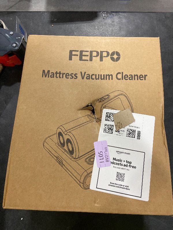 Photo 1 of FEPPO Mattress Vacuum Cleaner, 16Kpa Bed Vacuum Cleaner with 253.7nm UV-C Light, 140°F Heat, HEPA Filter & Ultrasonic, Versatile Handheld Vacuums for Bed, Sofa, Couch, Crib(Corded, 500W)