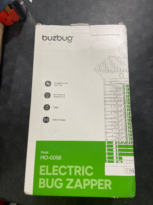 Photo 1 of Buzbug LED Bug Zapper Indoor Outdoor, Durable 10 Years Lifespan Lamp, Sustainable Less Power, 6.5ft Power Cord, High-Voltage Mosquito Zapper, Fly Trap Mosquito Trap, Fly Killer Fly Zapper