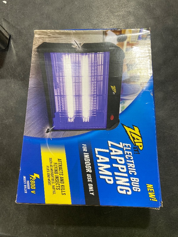 Photo 1 of Zap It Electric Indoor Bug Zapper (2,800 Volt) Plug-in 360 Degree Mosquito, Bug, and Insect Killer, Non-Toxic Attractant UV Light and Electric Shock