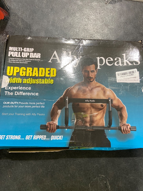 Photo 1 of Ally Peaks Pull Up Bar for Doorway,Multiple Levels Width Adjustable Pull Up Bar Accurately Match Wide and Narrow doorframe,Indoor Chin-Up Bar Workout Bar,USA Original Patent
