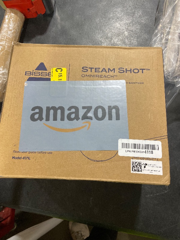 Photo 1 of BISSELL® Steam Shot™ OmniReach handheld portable steam cleaner for tile, grout, windows, bathrooms, kitchens, fabric steaming tool