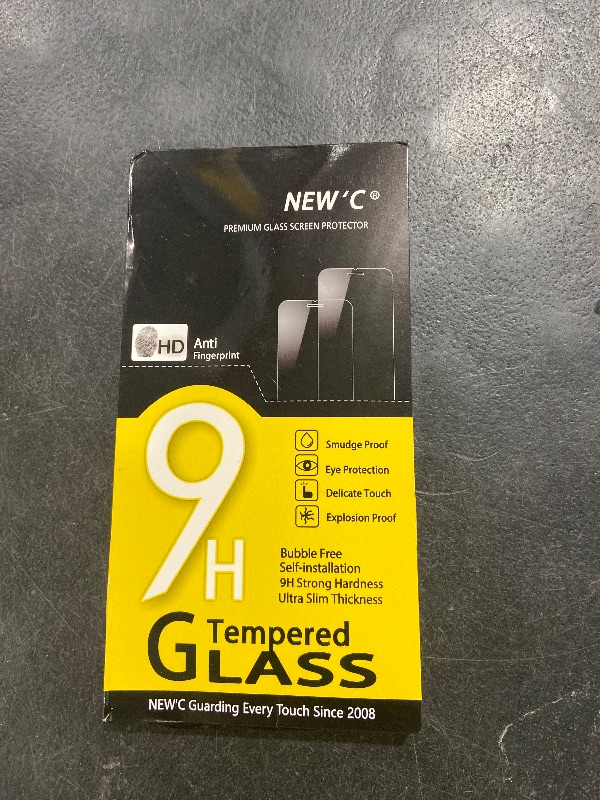 Photo 1 of NEW'C 3X for iPhone 13 Pro Screen Protector (6.1 inches)+ 3X Camera Lens Protector, Sensor Protection + Dust Plug - Case Friendly Tempered Glass Film, Ultra Resistant