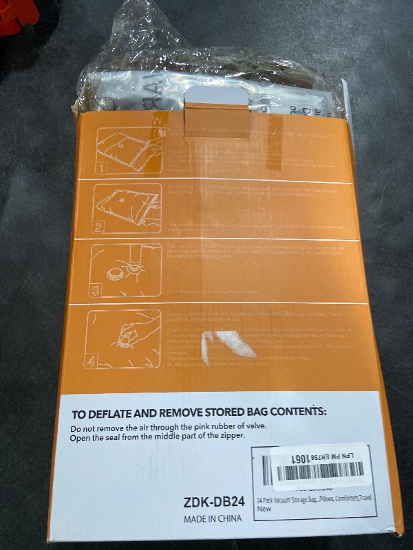 Photo 1 of 24 Pack Vacuum Storage Bags with Electric Pump, (5 Jumbo, 5 Large, 5 Medium, 5 Small, 4 Roll Up Bags) Space Saver Bag for Clothes, Mattress, Blanket, Duvets, Pillows, Comforters,Travel