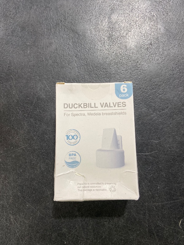 Photo 1 of [6-Count] Papablic Duckbill Valves for Spectra and Medela, Replaceable Duckbill Valves for Spectra S1 Spectra S2 valves and Medela Pump in Style, BPA/DEHP Free White