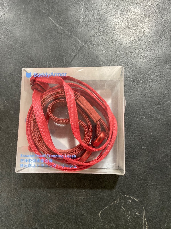 Photo 1 of BuddyArmor Cat Harness and Leash 2-in-1, Escape Proof Anti-Chocking Harness Adjustable Lighweight Leash for Walking Outoor Training for Kitten Small Large Cats Puppy, US IDA Bronze Award (Vivid Red)