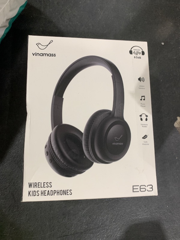 Photo 1 of Kids Bluetooth Headphones,Kids Wireless Headphone with 85dBVolume Limiter, 30H Playtime, Adjustable Headband,Over-Ear Headphones for Kid School Online Class Travel