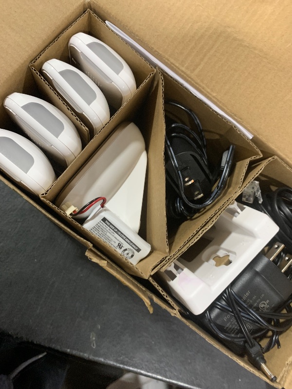 Photo 1 of AT&T Cordless Phones for Home with Answering Machine, 4 Handsets DECT 6.0 Bluetooth Expandable, Smart Call Blocking, Caller ID, Intercom and Bluetooth, Connect to Cell, BL3112-4
