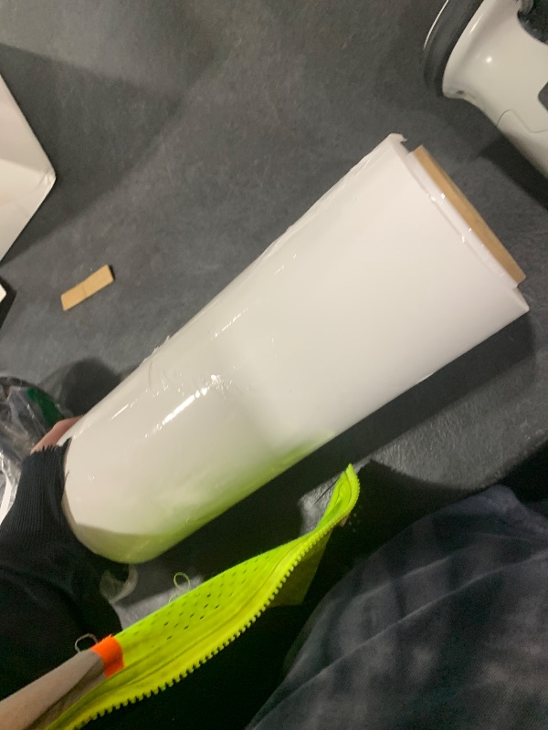 Photo 1 of Stretch Wrap/Film Industrial Strength Extra Thick 12” x 1000ft 80 Gauge Clear Cling Mini Durable Shrink Wrap Film Roll Plastic Wrap for Moving/Packing (White)