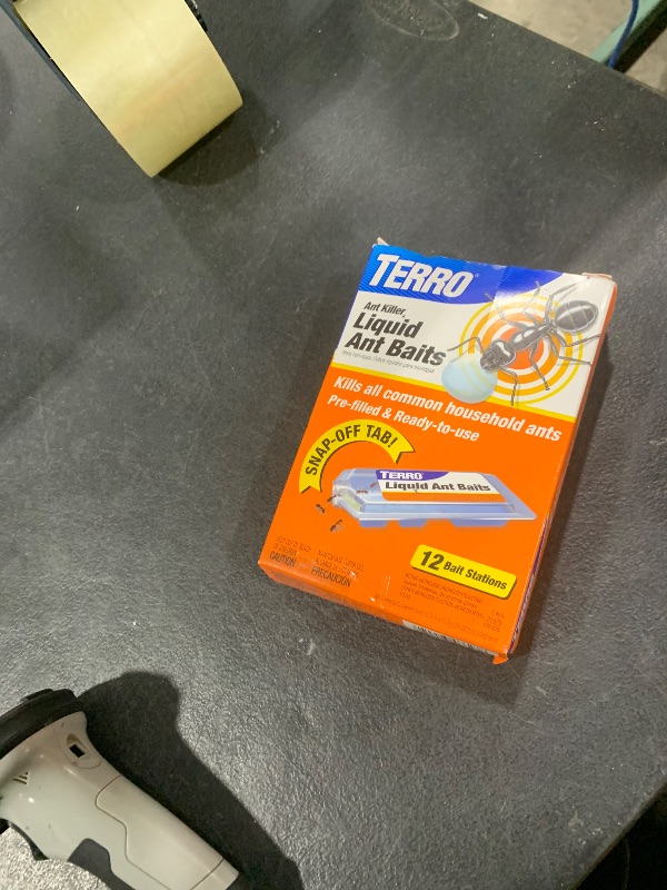 Photo 1 of TERRO Ant Killer Bait Stations T300B - Liquid Bait to Eliminate Ants - Bait System - 12 Count Stations for Effective Indoor Ant Control