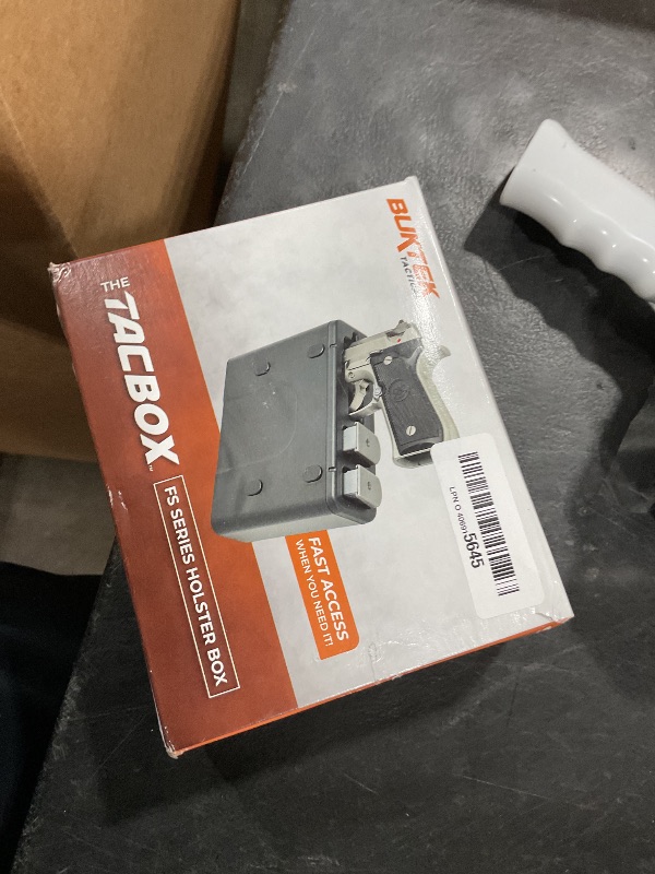 Photo 1 of TacBox FS (Black, FS20: 3/4 to 1" Wide Handguns) (Large) - Full Size to SubCompact Handgun and Semi-Auto Pistols Mountable Fast Access Holster Box - 7.0 Long x 2.25 Wide x 5.25 Tall (Inches)