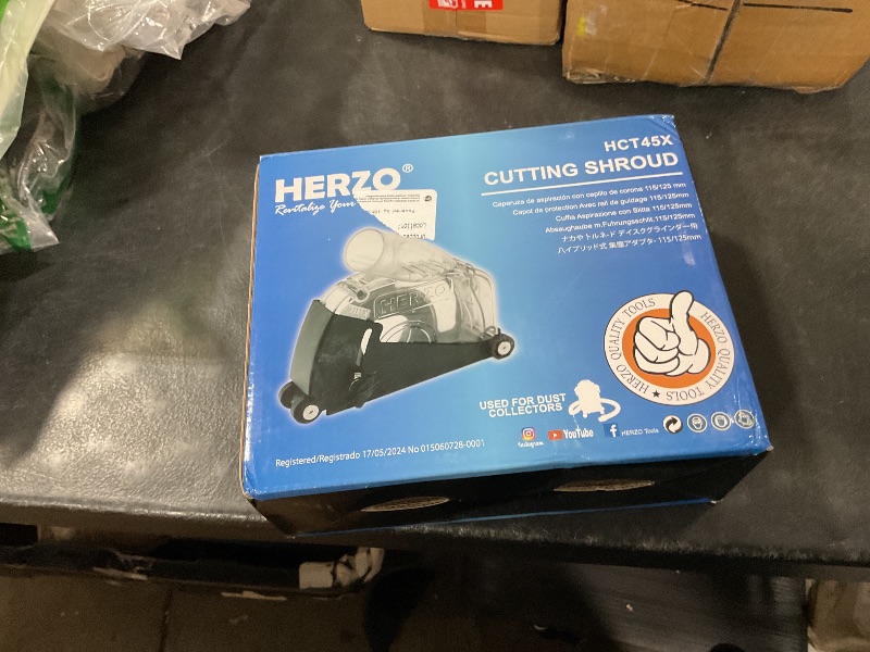 Photo 1 of HERZO Dust Shroud Dust Extraction Cutting Guard for 5 inch and 4-1/2 inch Angle Grinder