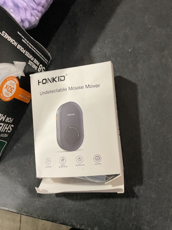 Photo 1 of HONKID Undetectable Mouse Jiggler - Auto Mover with On/Off Switch & USB Port, No Software Needed, Prevent Sleep/Lock for Home Office & PC/Mac/Desktop (Blue Black), Perfect for Gifts/Remote Work