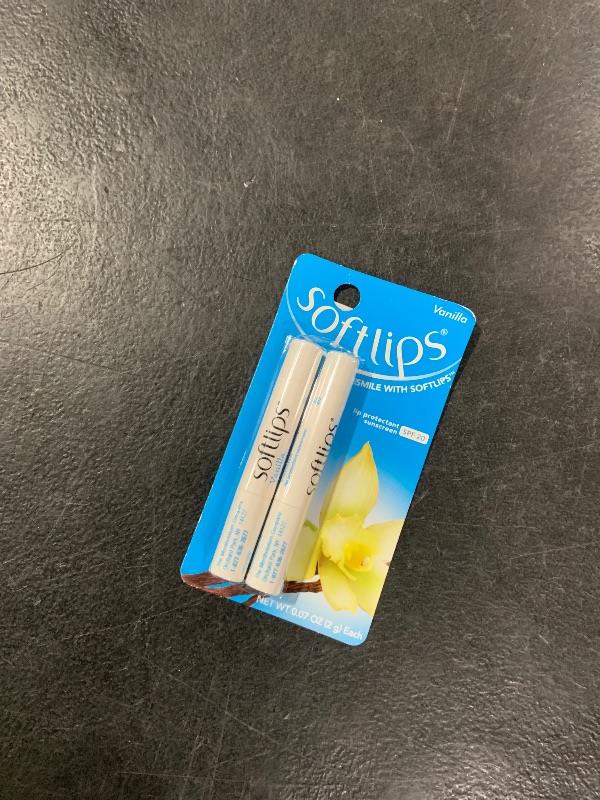 Photo 1 of Softlips Daily Lip Moisturizer For Very Dry Lips, Vanilla Flavored Lip Balm, SPF 20, Hydrates, Soothes & Prevents Chapped Lips, Smooth Glide Formula, Dermatologist Tested, Pack of 2 Chap Sticks, 6 ct