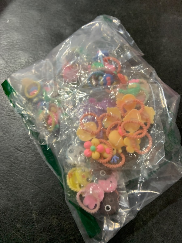 Photo 1 of 100pcs Mix Colors Girl's Elastic Hair Ties Soft Rubber Bands Hair Bands Holders Pigtails Hair Accessories for Girls Infants Toddlers Kids Teens and Children 100A