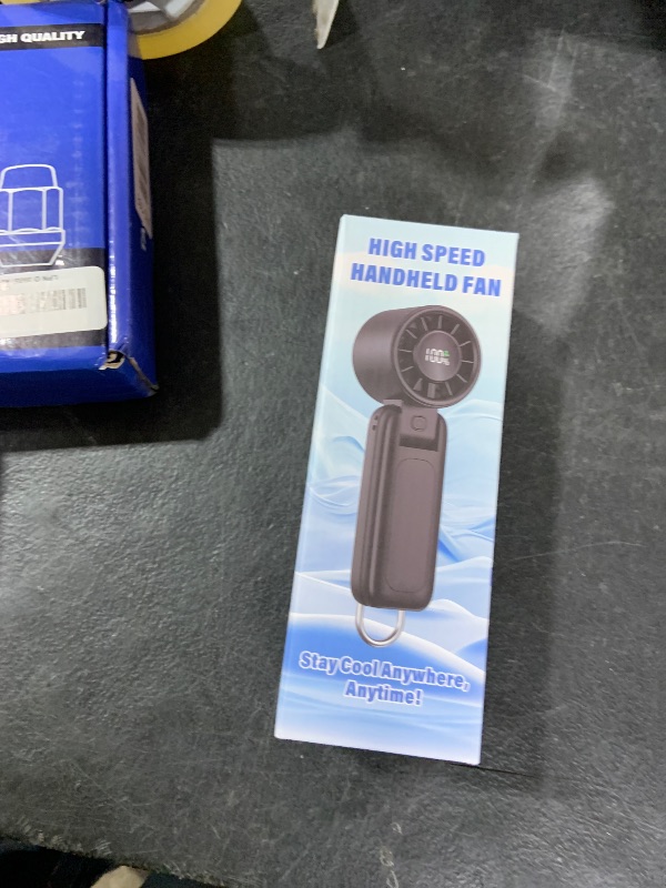 Photo 1 of 4 in 1 Portable Handheld Turbo Fan, 9000RPM High-Speed Mini, 180° Foldable, 1-100 Speeds, Up to 15H Use, 5000mAh Battery, Powerful Personal Cooling, Hand Held Fan for Travel, Indoor & Outdoor