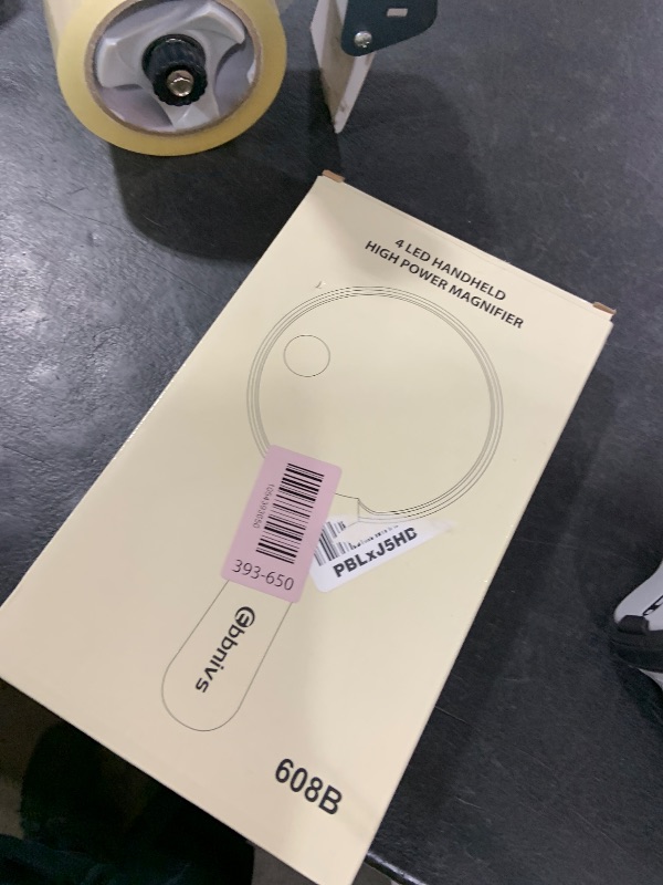Photo 1 of Large Magnifying Glass with Light, Magnifier 10X 20X 45X Handheld Illuminated Lighted Magnifier with 3 LED Lights 1UV Light Storage Bag Clean Cloth for Seniors Reading Inspection (Black)