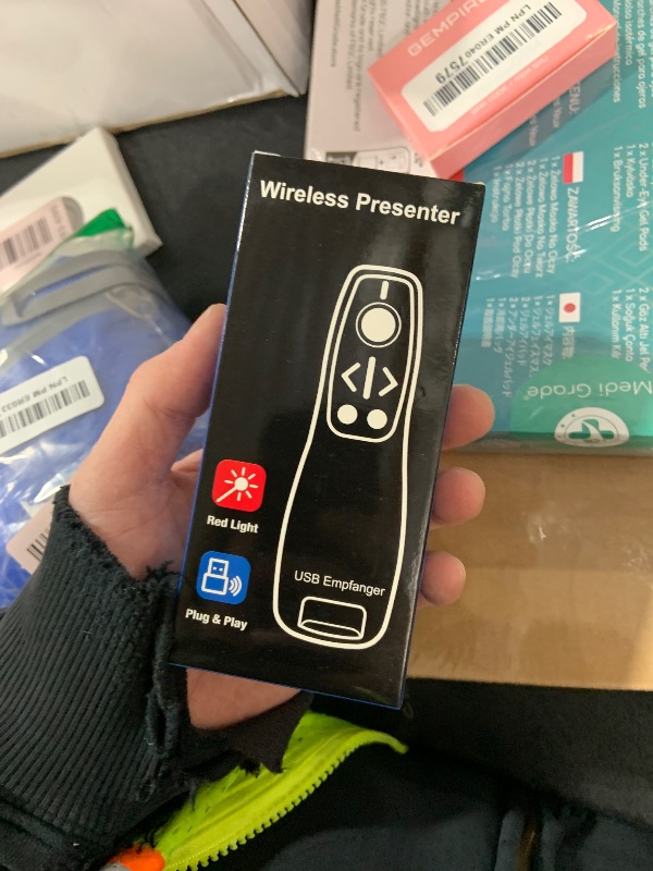 Photo 1 of Presentation Clicker Wireless Presenter Remote for PowerPoint, Powerpoint Clicker with Volume Control PowerPoint Slide Advancer for Mac, Computer, Laptop-E600
